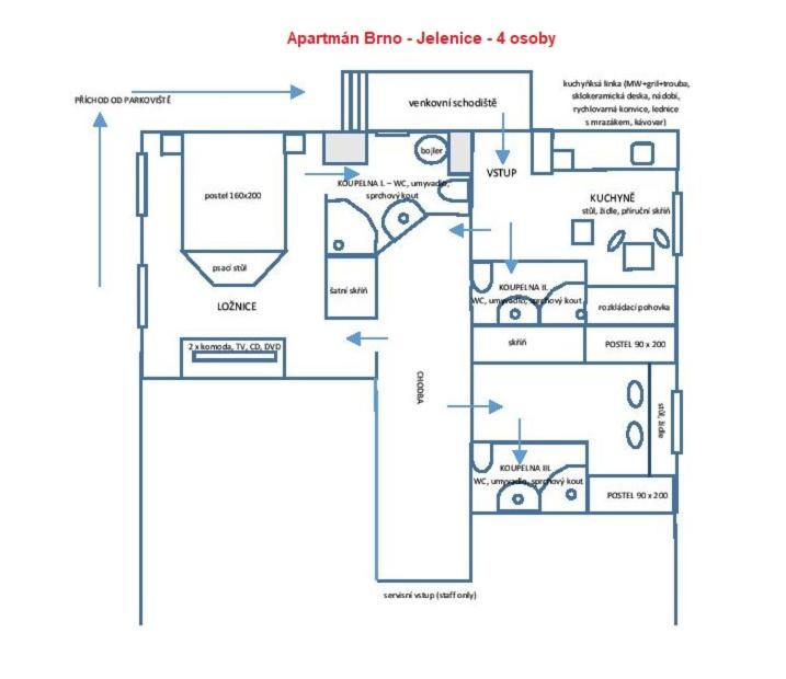 Apartment Jelenice Brno